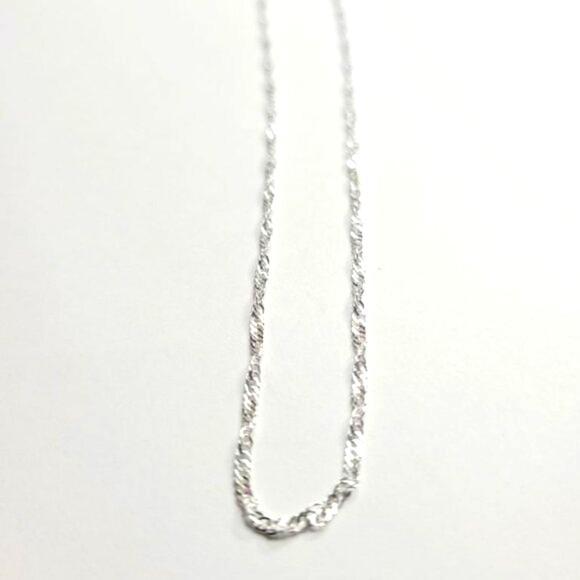 NWT 925 Silver Plated White Whisper Delicate Necklace Chain Ladies  – 20 Inch - Picture 6 of 10